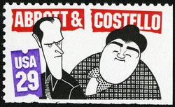 Abbott and Costello United States Postage Stamp | Comedians