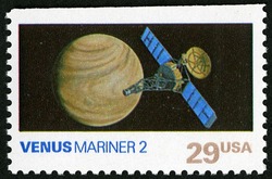 Venus - Mariner 2 United States Postage Stamp | Space Exploration