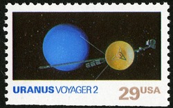 Uranus - Voyager 2 United States Postage Stamp | Space Exploration