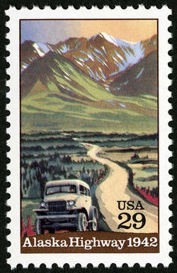 Alaska Highway - 1942 United States Postage Stamp