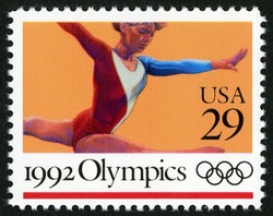 Gymnastics United States Postage Stamp | 1992 Olympics