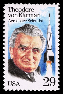 Theodore Von Karman - Aerospace Scientist United States Postage Stamp