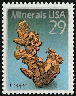 Copper United States Postage Stamp | Minerals