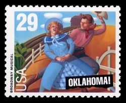 Oklahoma! - Broadway Musical United States Postage Stamp | Legends of American Music