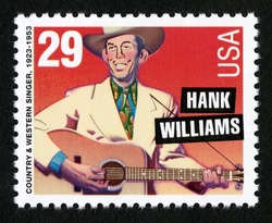 Hank Williams - Country and Western Singer - Perf 10 United States Postage Stamp | Legends of American Music