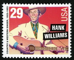 Hank Williams - Country and Western Singer - Perf 11.5 United States Postage Stamp | Legends of American Music