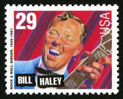 Bill Haley - Rock and Roll Singer United States Postage Stamp | Legends of American Music