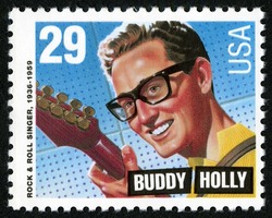 Buddy Holly - Rock and Roll Singer United States Postage Stamp | Legends of American Music