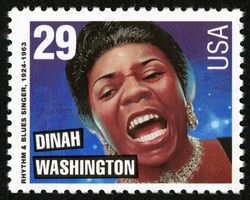 Dinah Washington - Rhythm and Blues Singer United States Postage Stamp | Legends of American Music