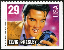 Elvis Presley - Rock and Roll Singer - Booklet Single United States Postage Stamp | Legends of American Music