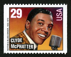 Clyde McPhatter - Rhythm and Blues Singer - Booklet Single United States Postage Stamp | Legends of American Music
