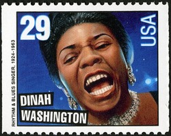 Dinah Washington - Rhythm and Blues Singer - Booklet Single United States Postage Stamp | Legends of American Music