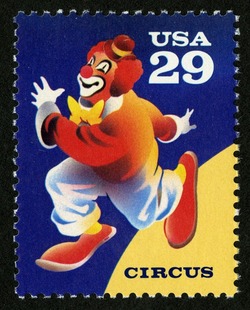Clown United States Postage Stamp | Circus