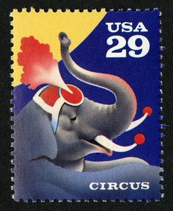 Elephant United States Postage Stamp | Circus