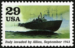 Italy Invaded by Allies United States Postage Stamp | World War II