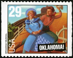 Oklahoma! - Broadway Musical United States Postage Stamp | Broadway Musicals
