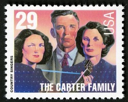 Carter Family - Country Singers United States Postage Stamp | Country and Western Music
