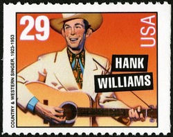 Hank Williams - Country and Western Singer - Booklet Single United States Postage Stamp | Country and Western Music