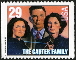 Carter Family - Country Singers - Booklet Single United States Postage Stamp | Country and Western Music