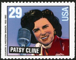 Patsy Cline - Country and Western Singer - Booklet Single United States Postage Stamp | Country and Western Music