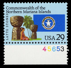 Commonwealth of the Northern Mariana Islands - Latte Stones United States Postage Stamp