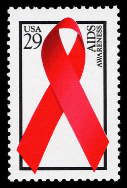 AIDS Awareness United States Postage Stamp