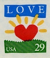 Sunshine Heart United States Postage Stamp | Love