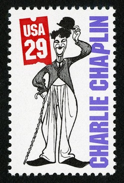 Charlie Chaplin United States Postage Stamp | Silent Screen Stars
