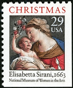 Elisabetta Sirani - Madonna and Child - Booklet Single United States Postage Stamp