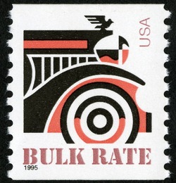 Automobile - Bulk Rate United States Postage Stamp
