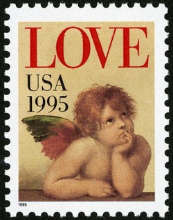 Cherub - No Denomination United States Postage Stamp | Love