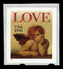 Cherub - No Denomination - Booklet Single United States Postage Stamp | Love