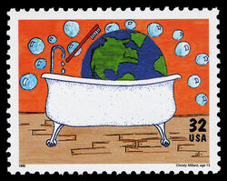 Earth Clean-Up United States Postage Stamp | Earth Day