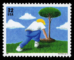 Tree Planting United States Postage Stamp | Earth Day