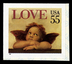 Cherub - Booklet Single United States Postage Stamp | Love