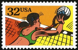 Volleyball United States Postage Stamp | Recreational Sports