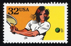 Tennis United States Postage Stamp | Recreational Sports