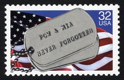 POW and MIA - Never Forgotten United States Postage Stamp