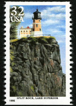 Split Rock - Lake Superior United States Postage Stamp | Great Lakes Lighthouses