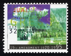 Women's Suffrage - 19th Amendment United States Postage Stamp