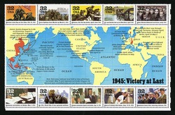Victory at Last United States Postage Stamp | World War II