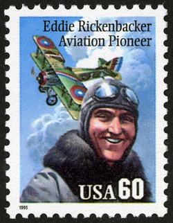 Eddie Rickenbacker - Aviation Pioneer United States Postage Stamp