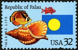 Republic of Palau - Marine Life United States Postage Stamp
