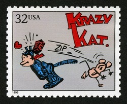 Krazy Kat United States Postage Stamp | Comic Strip Classics