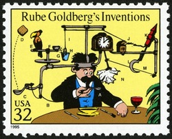 Rube Goldberg's Inventions United States Postage Stamp | Comic Strip Classics