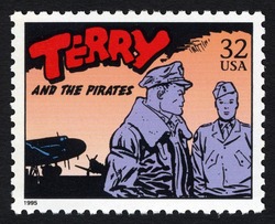 Terry and the Pirates United States Postage Stamp | Comic Strip Classics