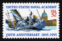 United States Naval Academy - 150th Anniversary United States Postage Stamp