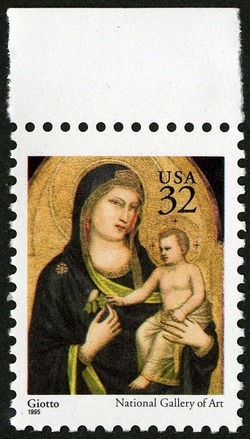 Giotto - Madonna and Child United States Postage Stamp