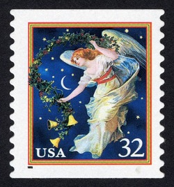 Midnight Angel - Horizontal Imperforate United States Postage Stamp