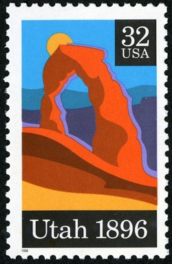 Utah Statehood United States Postage Stamp